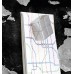Wall Mounted Magnetic Glass Board 1300x550x18mm - World Map Design