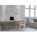 Wall Mounted Magnetic Glass Board 1300x550x18mm - Fairfaced Concrete Design