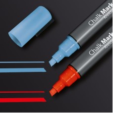 Chalk Marker, Red,Blue Chisel Tip 1-5mm (2) - GL183