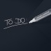 Wall Mounted Magnetic Glass Board 1300x550x15mm - Black