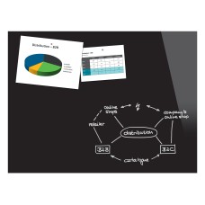 Wall Mounted Magnetic Glass Board 1200x900x9mm - Super White - B1400