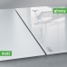 Wall Mounted Magnetic Glass Board 2000x1000x18mm - Matt Super White
