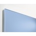Wall Mounted Magnetic Glass Board 600x400x15mm - Matt Pastel Blue