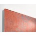 Wall Mounted Magnetic Glass Board 1300x550x18mm - Red Wall Matt