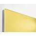 Wall Mounted Magnetic Glass Board 600x400x15mm - Matt Pastel Yellow