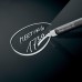Wall Mounted Magnetic Glass Board 1200x900x18mm - Black