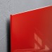 Wall Mounted Magnetic Glass Board 1000x1000x18mm - Red
