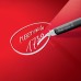 Wall Mounted Magnetic Glass Board 1000x1000x18mm - Red