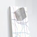 Wall Mounted Magnetic Glass Board 2000x1000x18mm - Matt Super White
