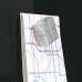 Wall Mounted Magnetic Glass Board 1200x900x18mm - Black