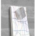 Wall Mounted Magnetic Glass Board 1300x550x18mm - Fairfaced Concrete Design