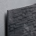 Wall Mounted Magnetic Glass Board 1300x550x18mm - Slate