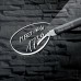 Wall Mounted Magnetic Glass Board 1300x550x18mm - Slate