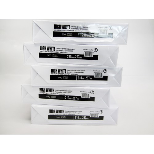 Copier/ Laser Paper A4 White Pk 5 Reams of 500 Unmarked