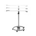 ROCADA VISUALLINE Mobile Flipchart with Magnetic Dry-Wipe Surface (Transforms into a Table) - Grey