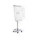 ROCADA VISUALLINE Mobile Flipchart with Magnetic Dry-Wipe Surface (Transforms into a Table) - Grey
