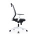 ROCADA ERGOLINE Operators Mesh Chair with White Frame - Black
