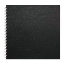 RHBSB-8: RHINO Oversize Hardback Scrapbook 40 Page Black Paper Plain (Pack of 3)