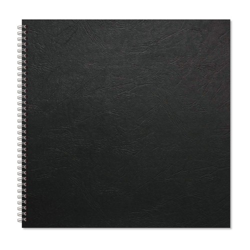 RHBSB-8: RHINO Oversize Hardback Scrapbook 40 Page Black Paper Plain (Pack of 18)