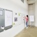 ROCADA SKINWHITEBOARD Professional Dry-Wipe Board with Magnetic Lacquered Surface 75X115cm - White