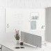 ROCADA SKINWHITEBOARD Dry-Wipe Board with Magnetic Lacquered Surface 100x200cm (2 Modules of 100x100cm) - White