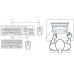 USB Portable Compact Keyboard Scissor Structure Keys  -  Black