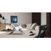 Laptop Stand with Document Holder for Small Laptops - Natural Aluminium