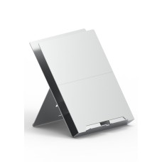 Laptop Stand with Pivotable Document Holder - Natural Aluminium