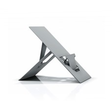 Laptop Stand with Document Holder for Small Laptops - Natural Aluminium
