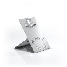 Hybrid Laptop stand with Document Holder - Natural Aluminium