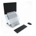 Hybrid Laptop stand with Document Holder - Natural Aluminium