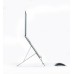Hybrid Laptop stand with Document Holder - Natural Aluminium