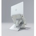 Hybrid Laptop stand with Document Holder - Natural Aluminium