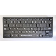 Bluetooth Portable Compact Keyboard, Scissors Structure Keys  - Black
