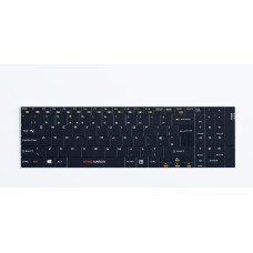 2.4 GHz Wireless Rechargeable Keyboard with Number pad - Black