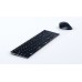 2.4 GHz Wireless Rechargeable Keyboard with Number pad - Black