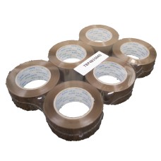 Buff Packaging Tape 48mm x 150m 45 micron Pack of 6 Rolls
