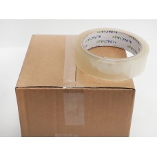 Clear Packaging BOPP Tape 25mm x 66m 45 micron Pack of 6 Rolls