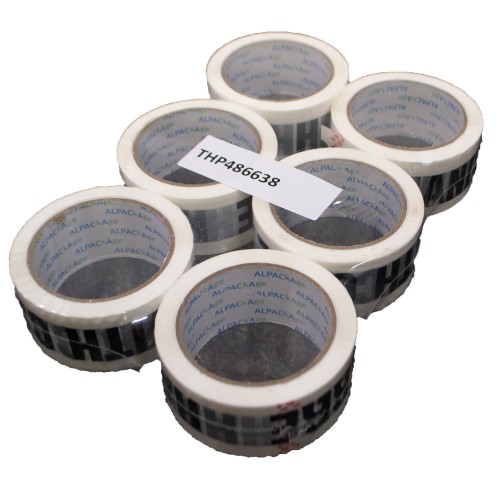 Printed HANDLE WITH CARE Packagin Tape 48mm x 66m 38 micron Black/White Pack of 6 Rolls