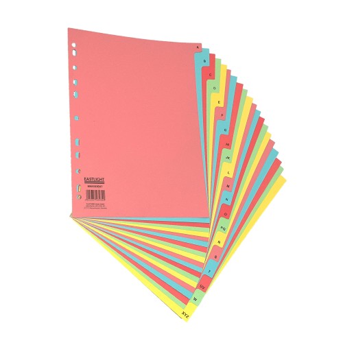 Subject Divider A4 20 Part A-Z Pastel