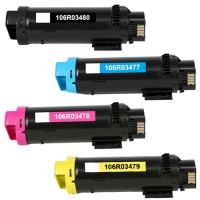4 Pack - Compatible 106R03480/77/78/79 BCMY Toner Multipack for Xerox Printers
