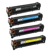 5 Pack - Compatible 131X Multipack CF210X/CF211A/CF212A/CF213A BBCMY Toner + Extra Black for HP Printers