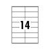 Compatible L7163-100 A4 Sheets 14 Labels per Sheet 99.1mm x 38.1mm