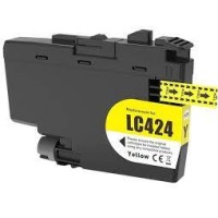 Compatible LC424Y Yellow Ink Cartridge for Brother Printers