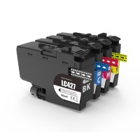 5 Pack - Compatible LC427 BBCMY Ink Cartridge Multipack of 5 for Brother Printers