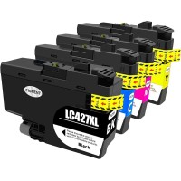 5 Pack - Compatible LC427XL BCMY Ink Multipack + Extra Black for Brother Printers