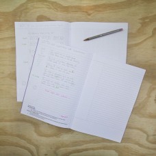 RHINO A4 Cornell Exercise Book 80 Page Purple 8mm Ruled (Pack of 50)
