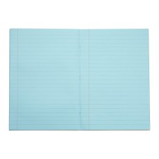 RHINO A4 Special Exercise Book 48 Page, Light Blue with Tinted Blue Paper, F12M (Pack of 10)