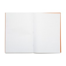 RHINO A4 Exercise Book 64 Pages / 32 Leaf Orange 7mm Squared (Pack of 50)