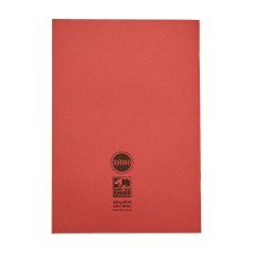 RHINO A4 Exercise Book 64 Page, Red, F8/B (Pack of 50)